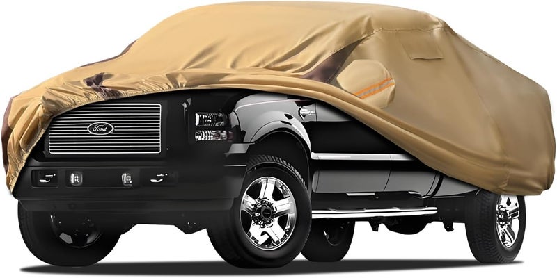 FSGRICH Car Cover Waterproof All Weather Compatible with F250/f350 1999-2024, Outdoor Heavy Duty Anti-UV Car Covers Rain Sun Snow Protection with Zipper and Windproof Buckle - Image 1